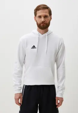 adidas: Белая толстовка 