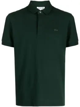 Lacoste: Зелёное поло 