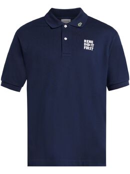 Lacoste: Синее поло 