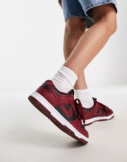 Nike: Чёрные кроссовки Dunk Low