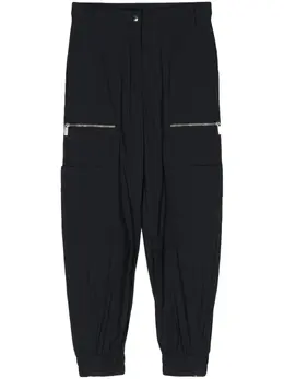 Off-White: Голубые брюки 