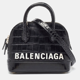 Balenciaga: Чёрная сумка  Ville