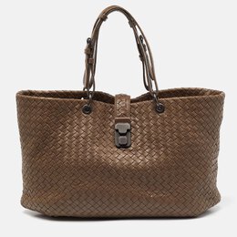 Bottega Veneta: Коричневые брюки  Intrecciato