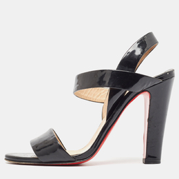 Christian Louboutin: Чёрные сандалии 