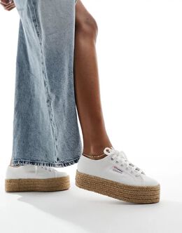 Superga: Белые мокасины 