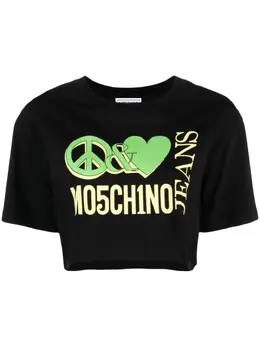 Moschino: Футболка с принтом