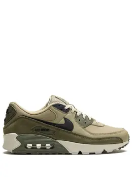 Nike: Зелёные кроссовки  Air Max 90