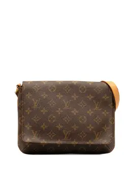 Louis Vuitton Pre-Owned: Коричневая сумка через плечо