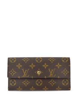 Louis Vuitton Pre-Owned: Коричневый кошелёк