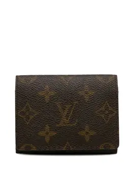 Louis Vuitton Pre-Owned: Коричневый картхолдер