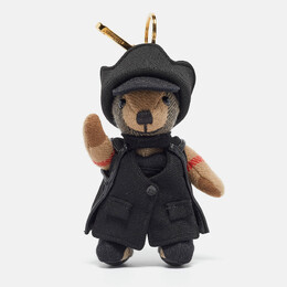 Burberry: Чёрная сумка  Thomas Bear