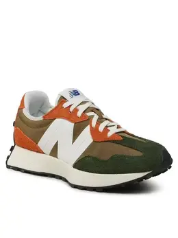 New Balance: Коричневые кроссовки 