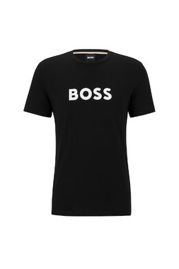 BOSS: Чёрная футболка 