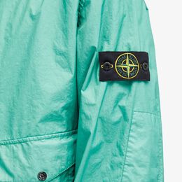 Stone Island: Зелёный пуховик  Membrana