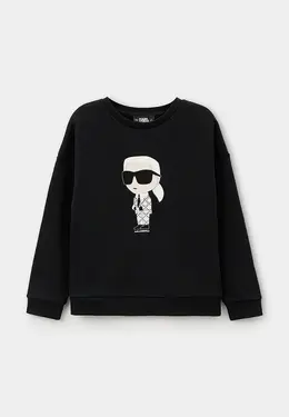 Karl Lagerfeld Kids: Чёрный свитшот 