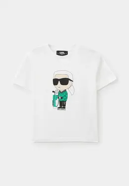 Karl Lagerfeld Kids: Белая футболка 