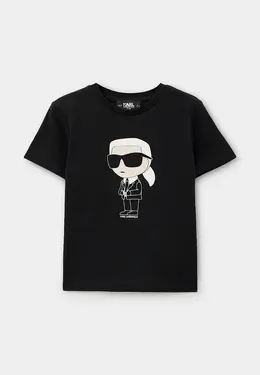 Karl Lagerfeld Kids: Чёрная футболка 