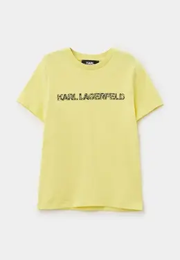 Karl Lagerfeld Kids: Жёлтая футболка 