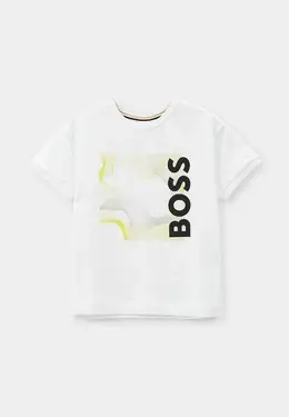 Boss: Белая футболка 