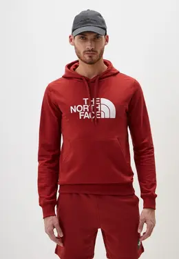 The North Face: Бордовая толстовка 