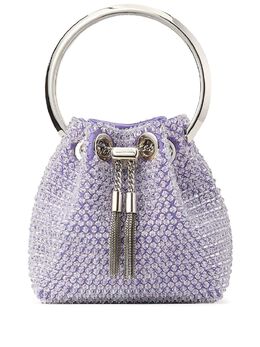 Jimmy Choo: Фиолетовая сумка-шоппер  Bon Bon