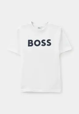 Boss: Белая футболка 