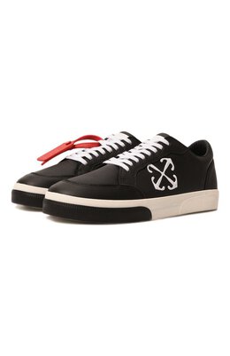 Off-White: Чёрные кеды  Vulcanized