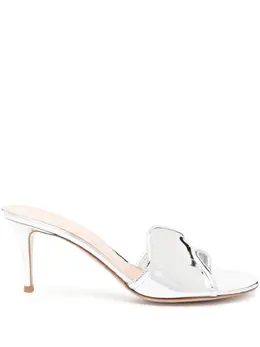 Gianvito Rossi: Серебристые сандалии 