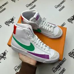 NIKE: Фиолетовые кеды Blazer Mid 77