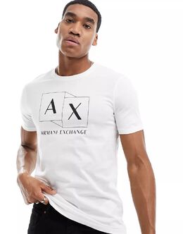 Armani Exchange: Белая футболка