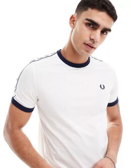 Fred Perry: Белая футболка 