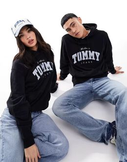 Tommy Jeans: Чёрная толстовка 