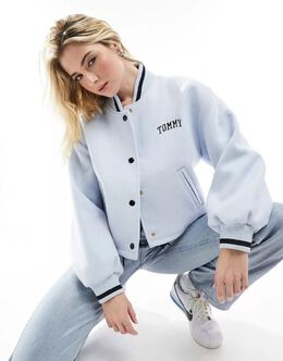 Tommy Jeans: Синяя куртка 