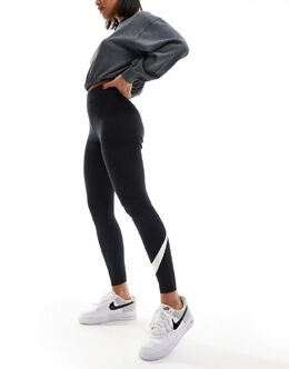 Nike: Чёрные легинсы  Sportswear