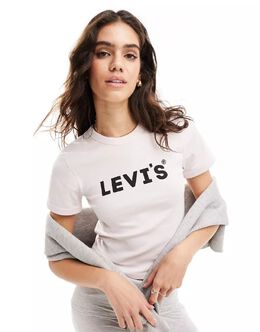 Levi's: Розовая футболка 