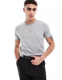 Fred Perry: Серая футболка  Ringer