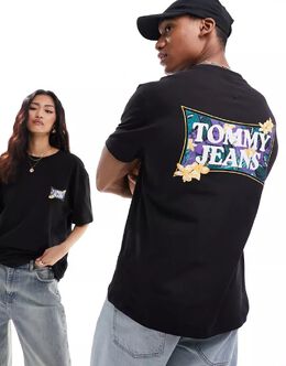 Tommy Jeans: Чёрная футболка 