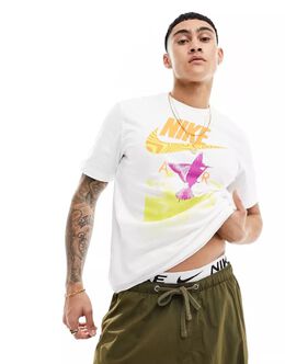 Nike: Белая футболка 