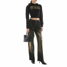 Versace Jeans Couture: Чёрная толстовка 