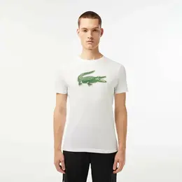 LACOSTE: Белая футболка 