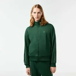 LACOSTE: Зелёная толстовка 