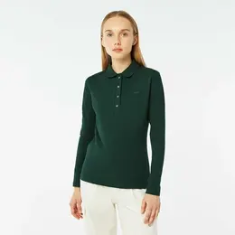 LACOSTE: Зелёное поло 