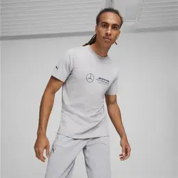 PUMA: Серебристая футболка 