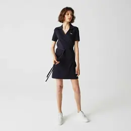 LACOSTE: Чёрное платье 