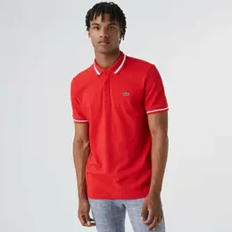 LACOSTE: Красное поло 