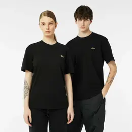 LACOSTE: Чёрная футболка 