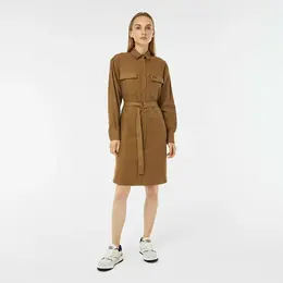 LACOSTE: Коричневое платье 