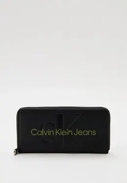 Calvin Klein Jeans: Чёрный кошелёк 