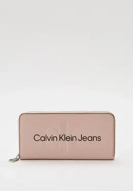 Calvin Klein Jeans: Розовый кошелёк