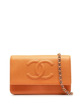 CHANEL Pre-Owned: Оранжевый кошелёк 